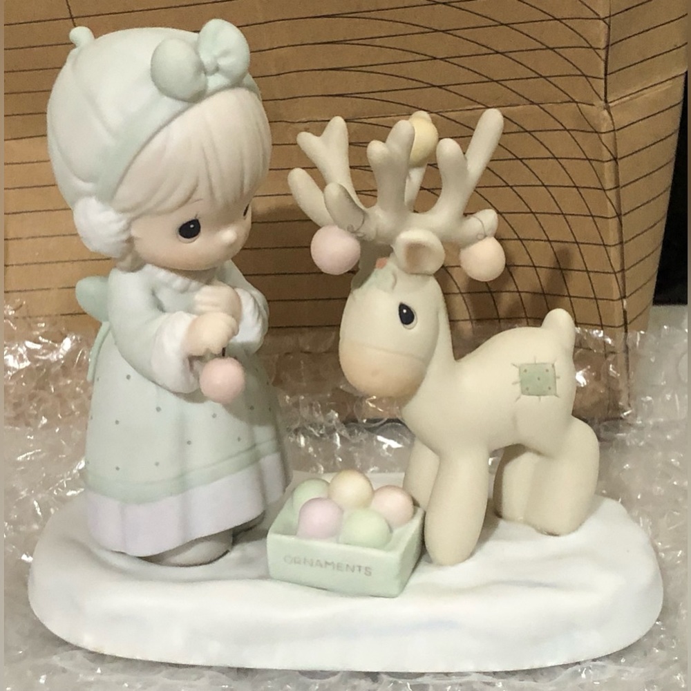Precious Moments “Merry Christmas, Deer” Angel Figurine
